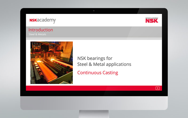 Online training module for continuous casting now available at NSK academy